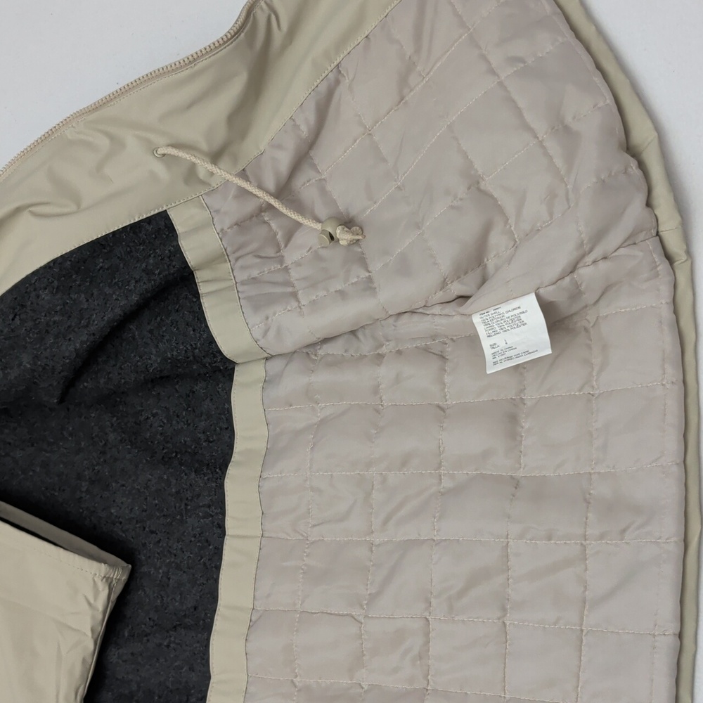 Misty Harbor Women's Beige Fleece Lined Hooded Rain Jacket - Size Large - Picture 7 of 12
